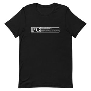 Rated PG for Promising Gays Tee (White Lines edition)