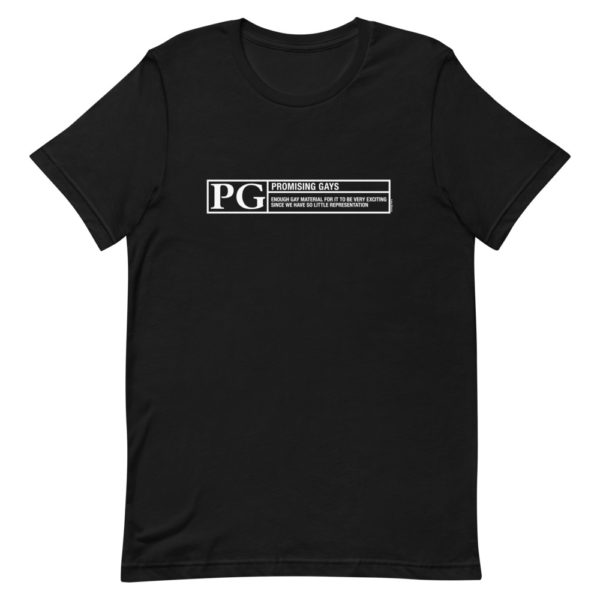 Rated PG for Promising Gays Tee (White Lines edition)