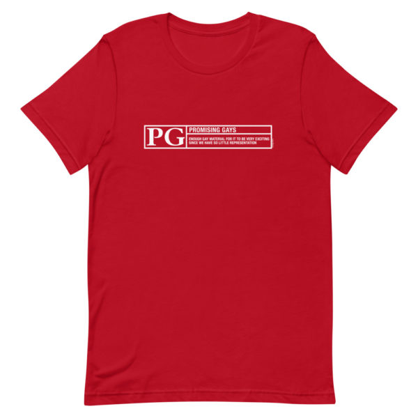 Rated PG for Promising Gays Tee (White Lines edition) - Image 3