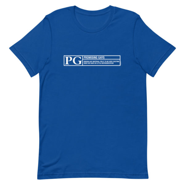 Rated PG for Promising Gays Tee (White Lines edition) - Image 6